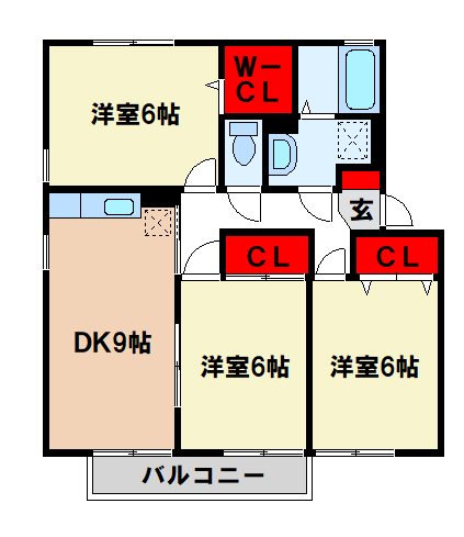 グリーンハイムCの間取り