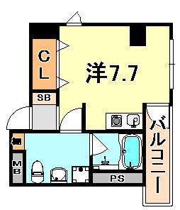 ビリオン日暮の間取り