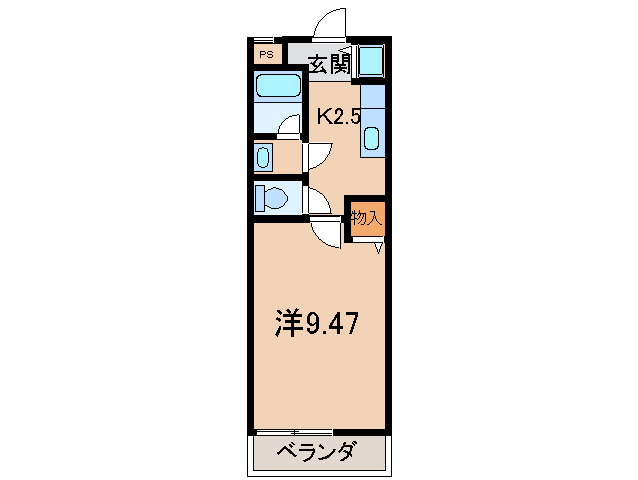 和歌山市今福のアパートの間取り