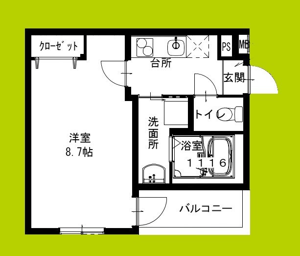 フジパレス大日V番館の間取り