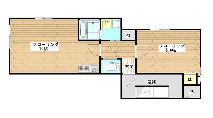 中央区日本橋人形町のマンションの間取り