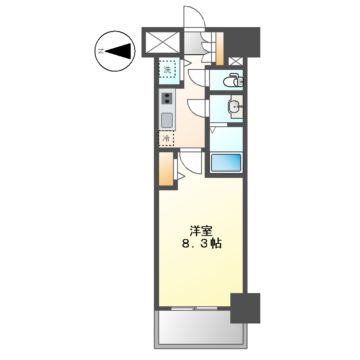 【プレサンスジェネ葵の間取り】