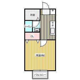 山形市大字南館のアパートの間取り