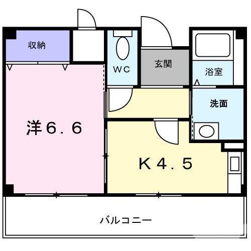 堺市中区毛穴町のマンションの間取り