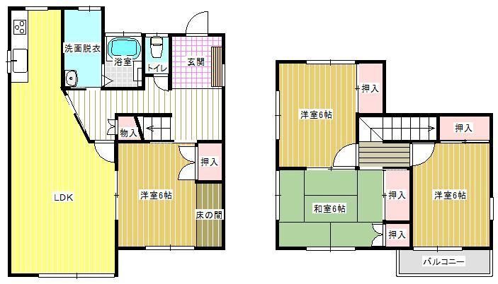 すみれ台一戸建の間取り