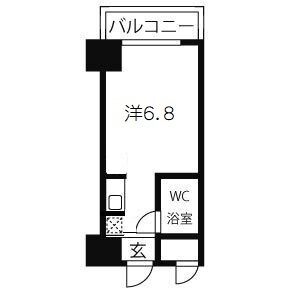 コスモプラザ三宮の間取り