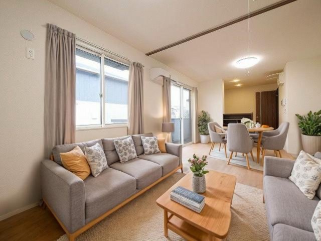 居室・リビング　CGで家具等を配置したもので家具等は含まれません。