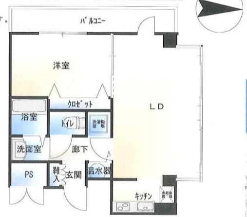 【江戸川区東松本のマンションの間取り】