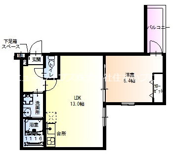 【門真市月出町のアパートの間取り】