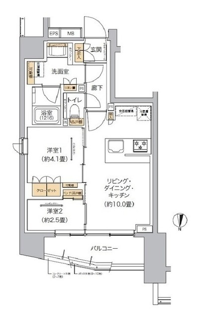 リビオメゾン東池袋の間取り