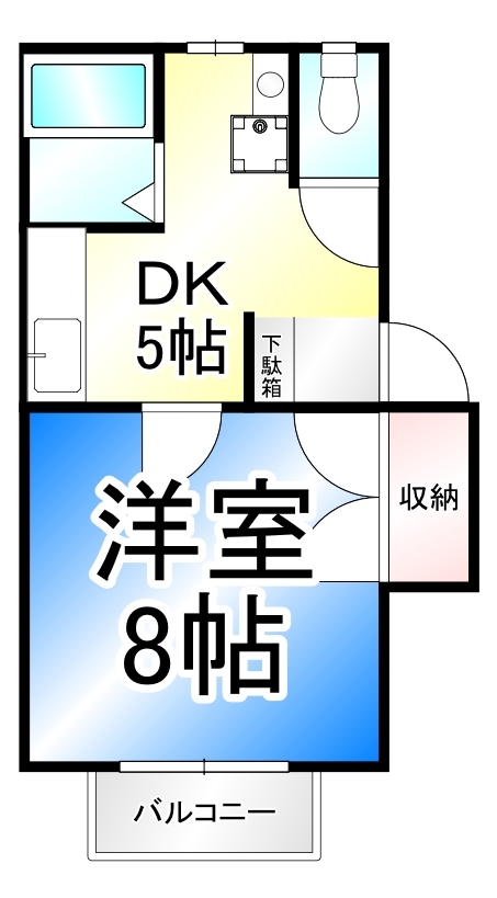 ラフォーレ三輪の間取り