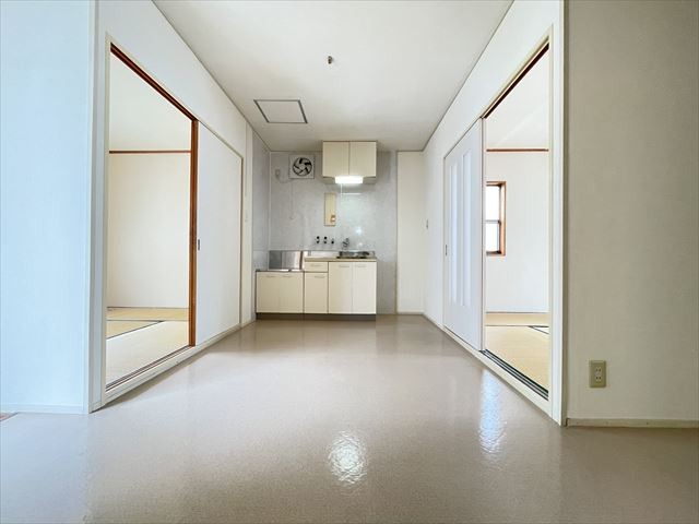 笛吹ハイツの居間写真