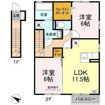 コウジィーコートK_間取り_0