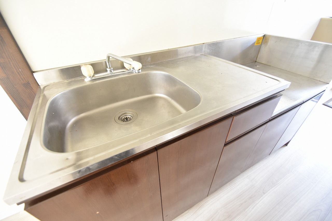 キッチン　2口ガスコンロ設置可です。