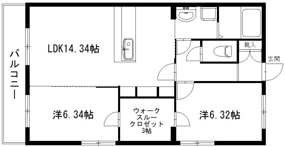 デラパーチェの間取り写真
