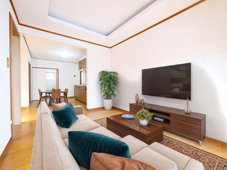 居室・リビング　CGで家具等を配置したもので家具等は含まれません