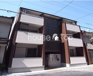 建物外観　オートロック！1フロア2戸の全戸角住戸設計！オール電化住宅♪