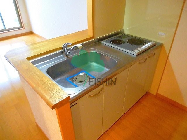 キッチン　シンプルな清潔感のあるキッチンです！