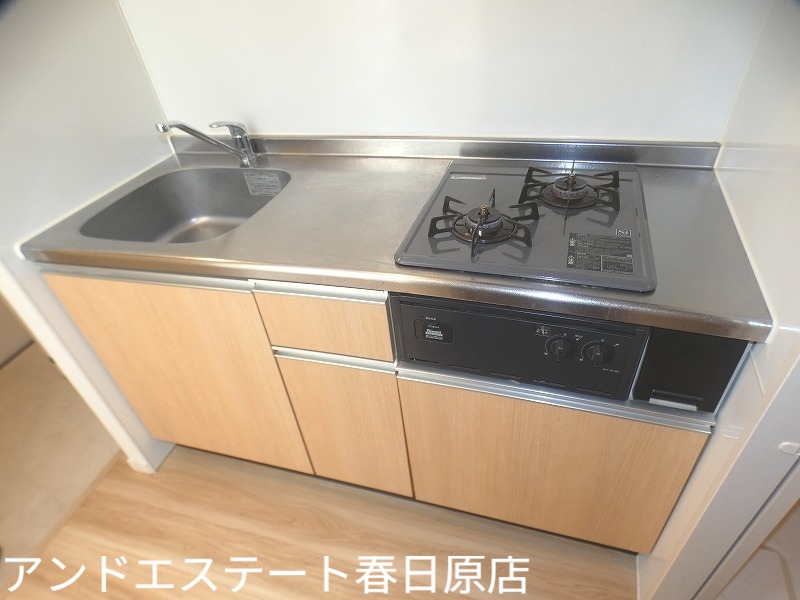 キッチン　２口のシステムキッチンです。