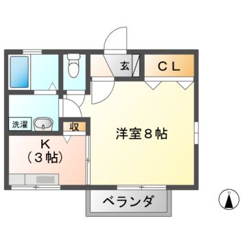 セジュールみなみ西原Aの間取り写真