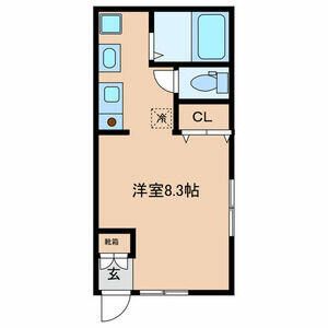 ＪＲ中央線 信濃町駅 徒歩6分 2階建 築21年の間取り写真