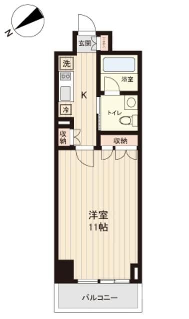 都営大江戸線 清澄白河駅 徒歩11分 8階建 築19年の間取り写真