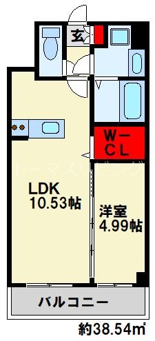 北九州モノレール 片野駅 徒歩3分 7階建 築4年の間取り写真
