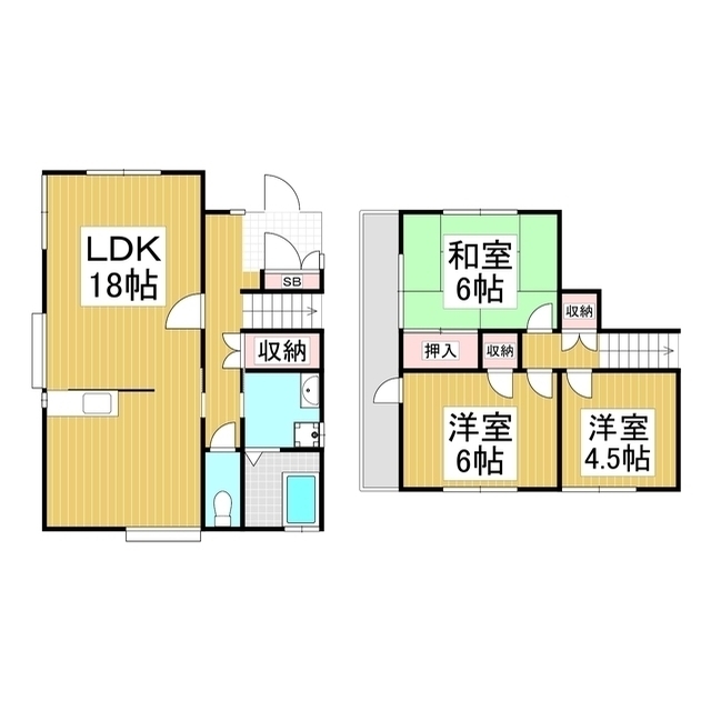 伊那市城南町戸建の間取り写真