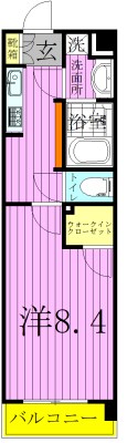 パレステージ青井ナチュラコートの間取り写真