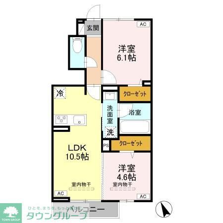 ダイワTKフラットの間取り写真
