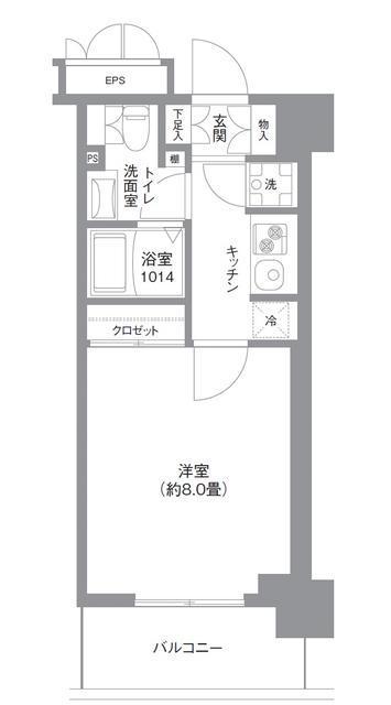 OASE SHIBAURA RESIDENCE オアーゼ芝浦レジデンスの間取り写真