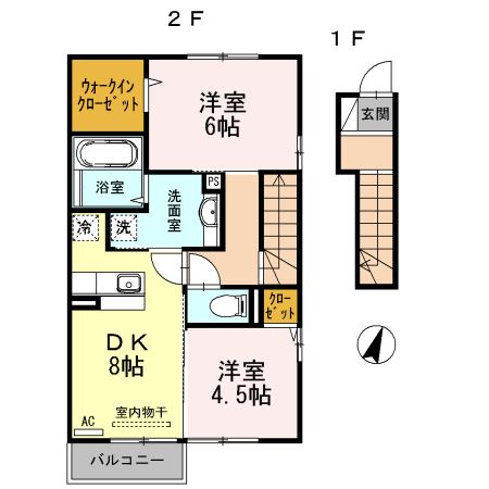 アムール常盤の間取り写真