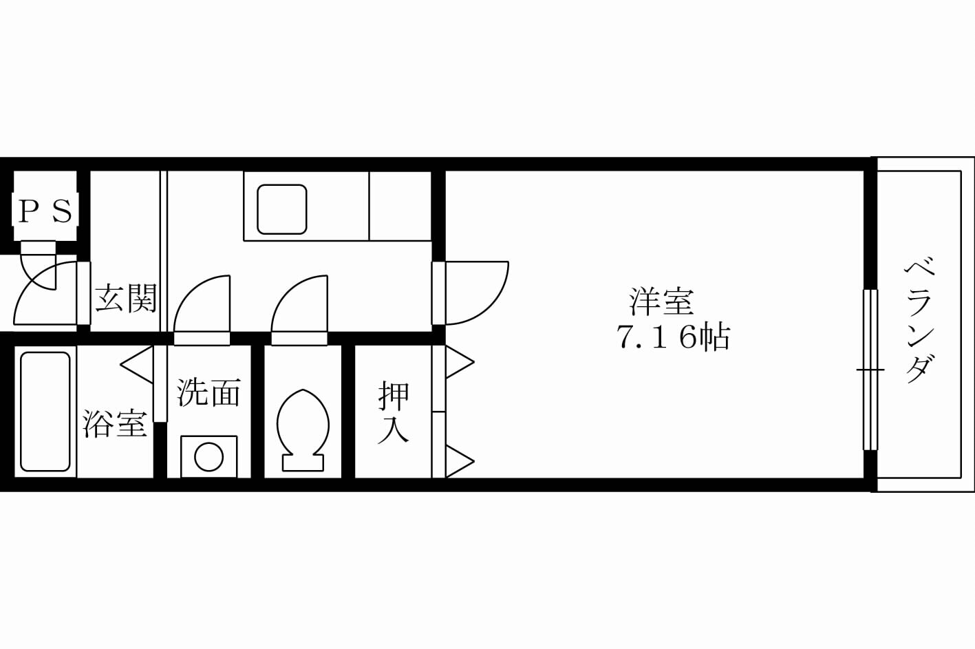 フジパレス下池田パセオの間取り