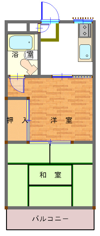 マンションテラセの間取り
