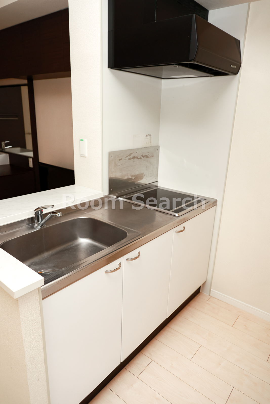 キッチン　2口コンロ、キッチン収納