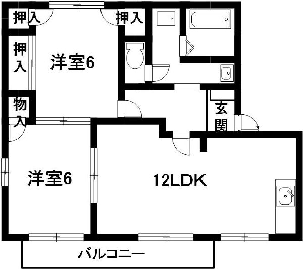 ねむの木タウン　Ｃ棟の間取り