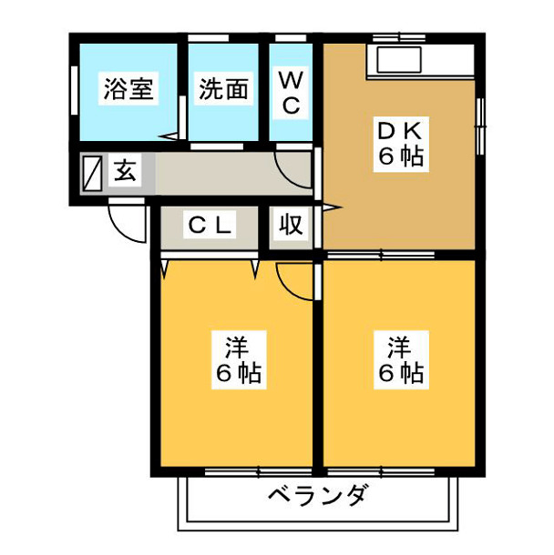 シーガルミナミの間取り