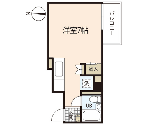 広島市中区大手町のマンションの間取り