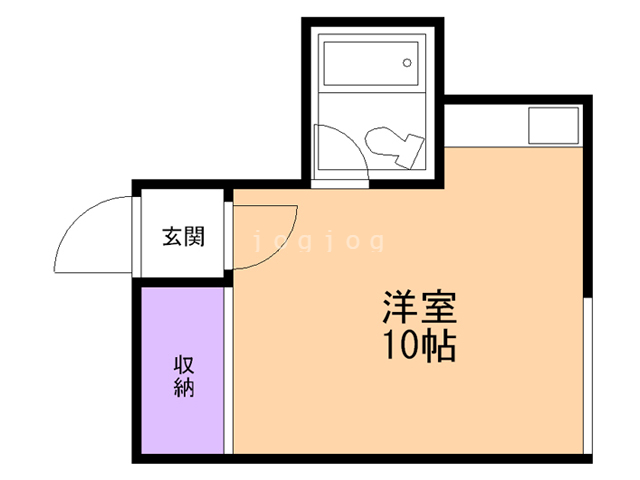 函館市白鳥町のマンションの間取り