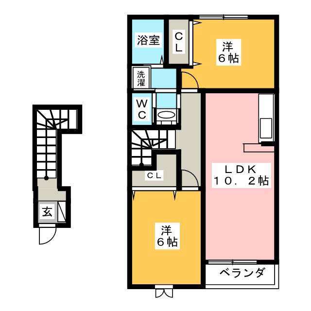 サンリットＢの間取り