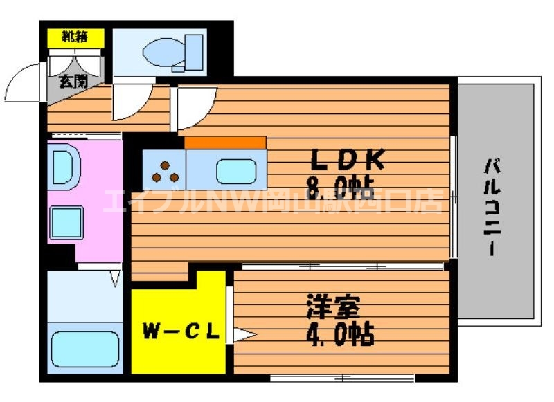 ウィング　Ａ棟の間取り