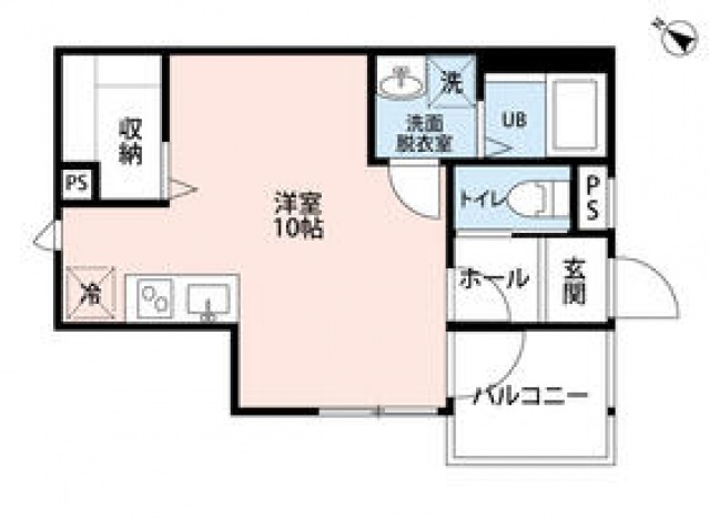 広島市西区己斐上のアパートの間取り