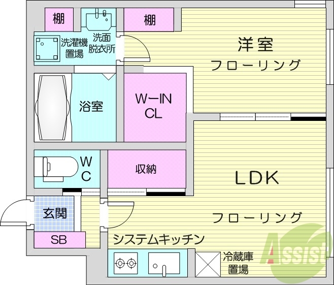 R-fino札幌桑園の間取り