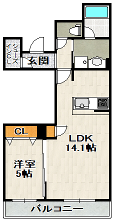 COJADEの間取り