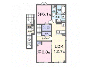 余市郡余市町黒川町のアパートの間取り