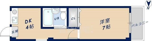 シャトーニューライフWESTの間取り