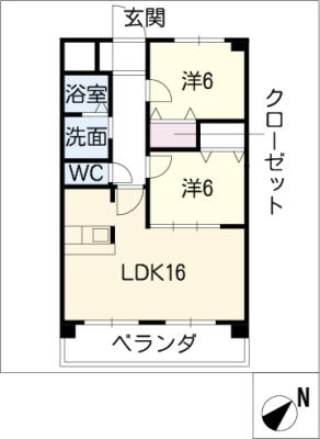 ルネスガーデンコートの間取り