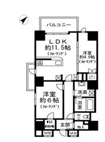 リビオレゾン駒込六義園プライムゲートレジデンス　ウエストの間取り