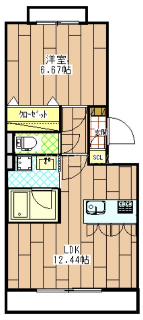 【コンフォールメゾン西浅田の間取り】