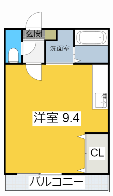 西尾市寄住町のアパートの間取り